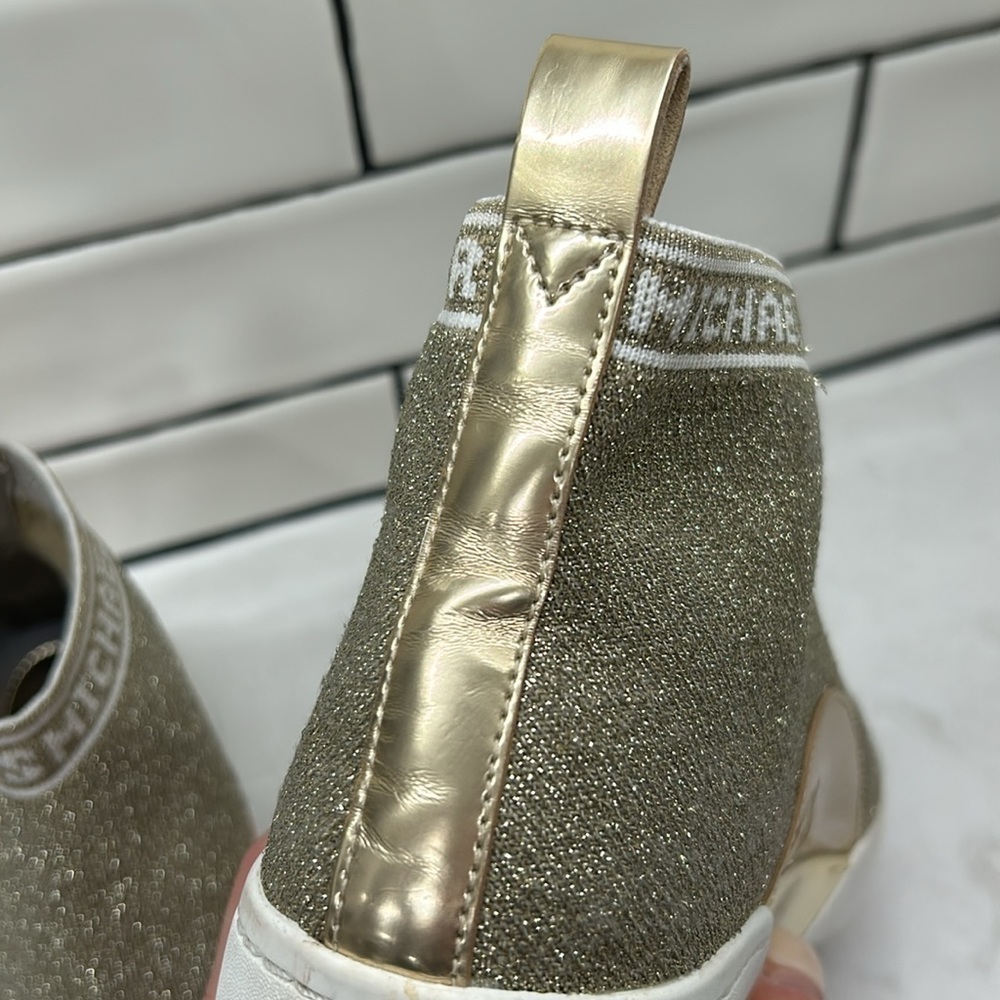 MICHAEL KORS GROVER Slip-On Sneakers Metallic Size: 7 - Picture 14 of 16
